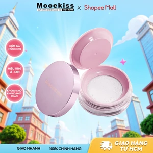 Phấn phủ bột Mooekiss làm mát Kiểm soát dầu Chống thấm nước Chống mồ hôi dung tích 10g