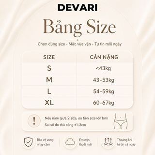 Quần lót nữ cotton cao cấp kẻ sọc, Quần chip nữ kháng khuẩn tôn dáng gợi cảm DEVARI L246