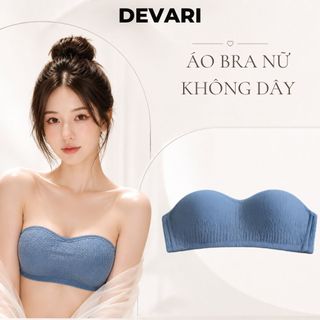 Áo ngực nữ không gọng đệm mút mỏng ôm ngực tự nhiên - Áo lót nữ đũi xốp xinh xắn cute DEVARI A630