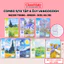 Combo 5/10 Tập 4 ÔLy A5 B5 Vangogh Classmate 80gsm Bìa Chống Nước, Tập Học Sinh 96/200 Trang Giấy Ăn Mực