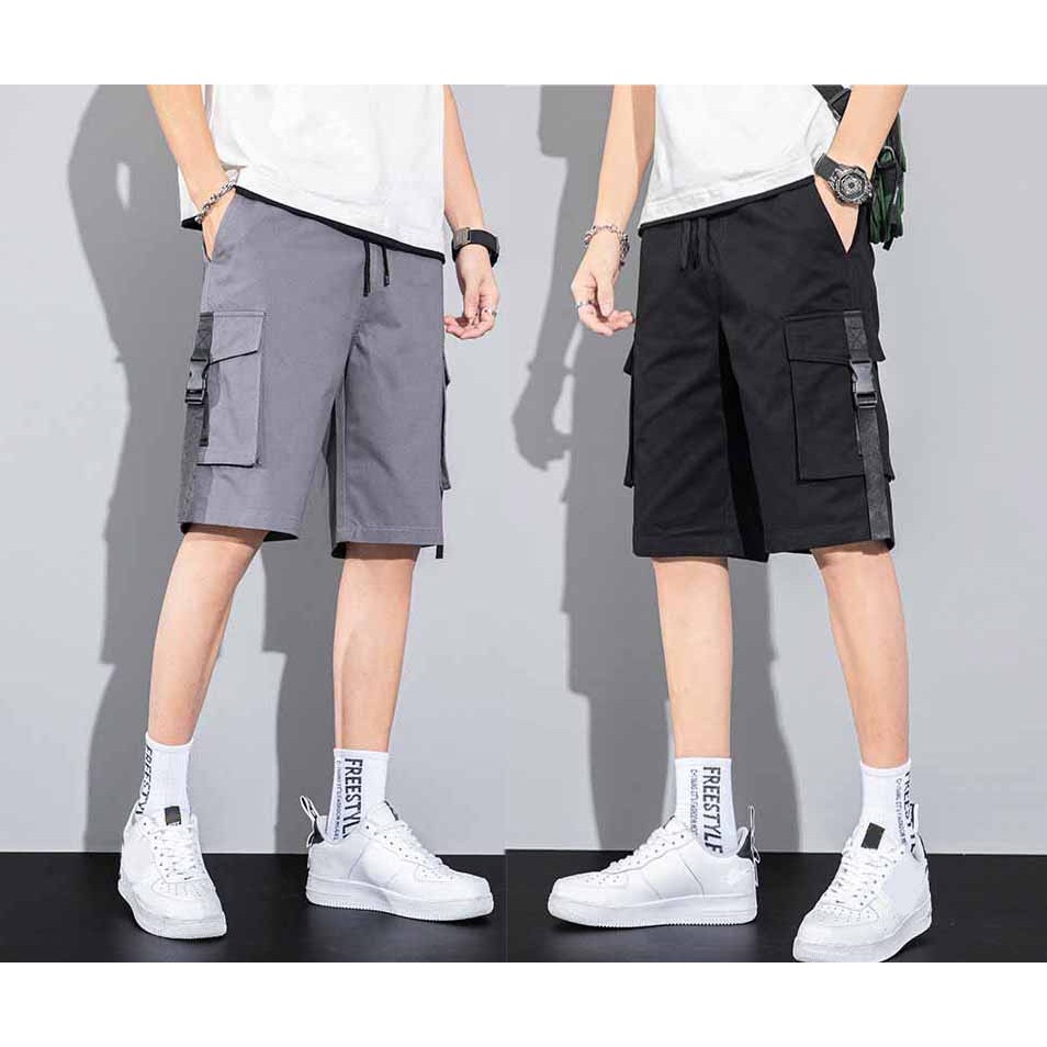 Quần short nam ngắn chất liệu kaki co giãn phong cách trẻ trung, cá tính 2 màu UNISEX