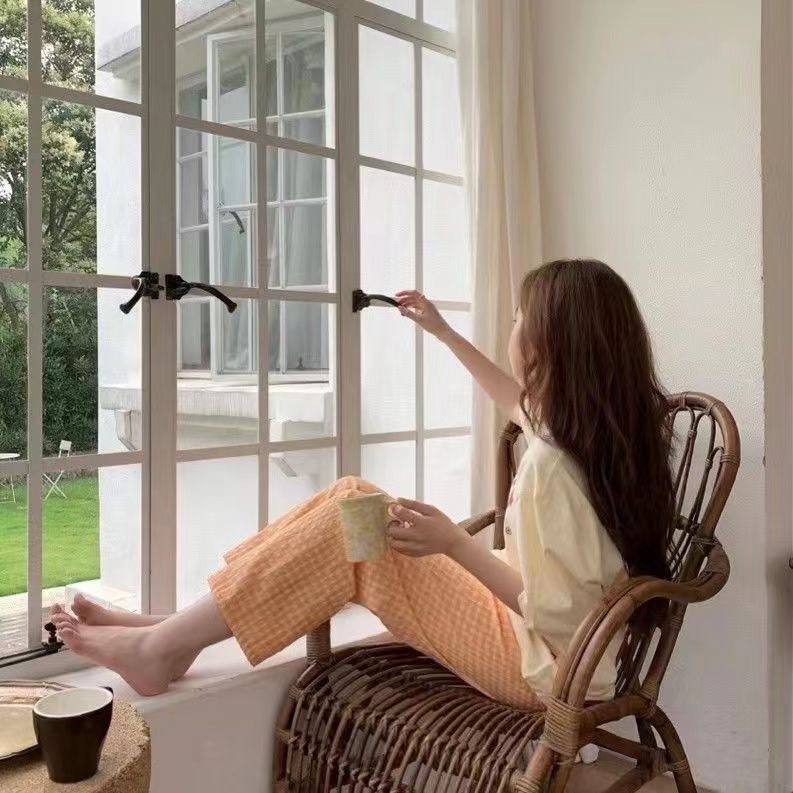 Quần đũi ống rộng nữ lưng chun Màu Đen Trắng Kem VÀ RUỐT Ống dài 80cm lên dáng suông đứng SSL