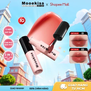 Son môi Mooekiss Mirror Lip Color làm sáng tông màu da bóng mỏng dễ tán 1g