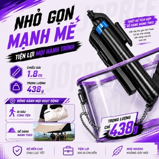 Tripod Selfie VUASI P525, P185 PLUS Có Nút Tự Mở 4 Chân CAO 1M8 Gấp Gọn 30cm, KÈM REMOTE BLUETOOTH