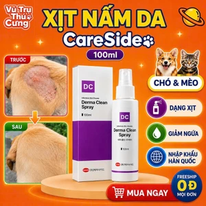 Dung Dịch Xịt Nấm Cho Chó Mèo Derma CareSide 100ml / Fungikur 50ml
