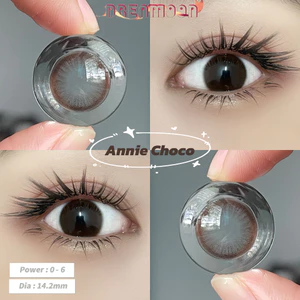 Kính áp tròng DREAMOON Annie choco, size vừa (Tặng Khay Gương)