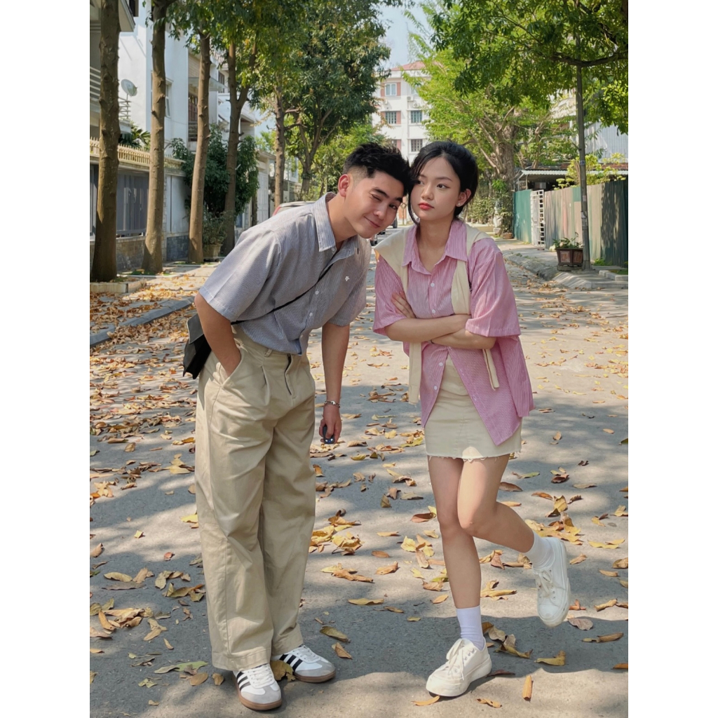 [NEW] Áo Sơ Mi Ngắn Tay Kẻ Sọc RTCLASSY Chất Liệu Oxford Form Regular Trẻ Trung