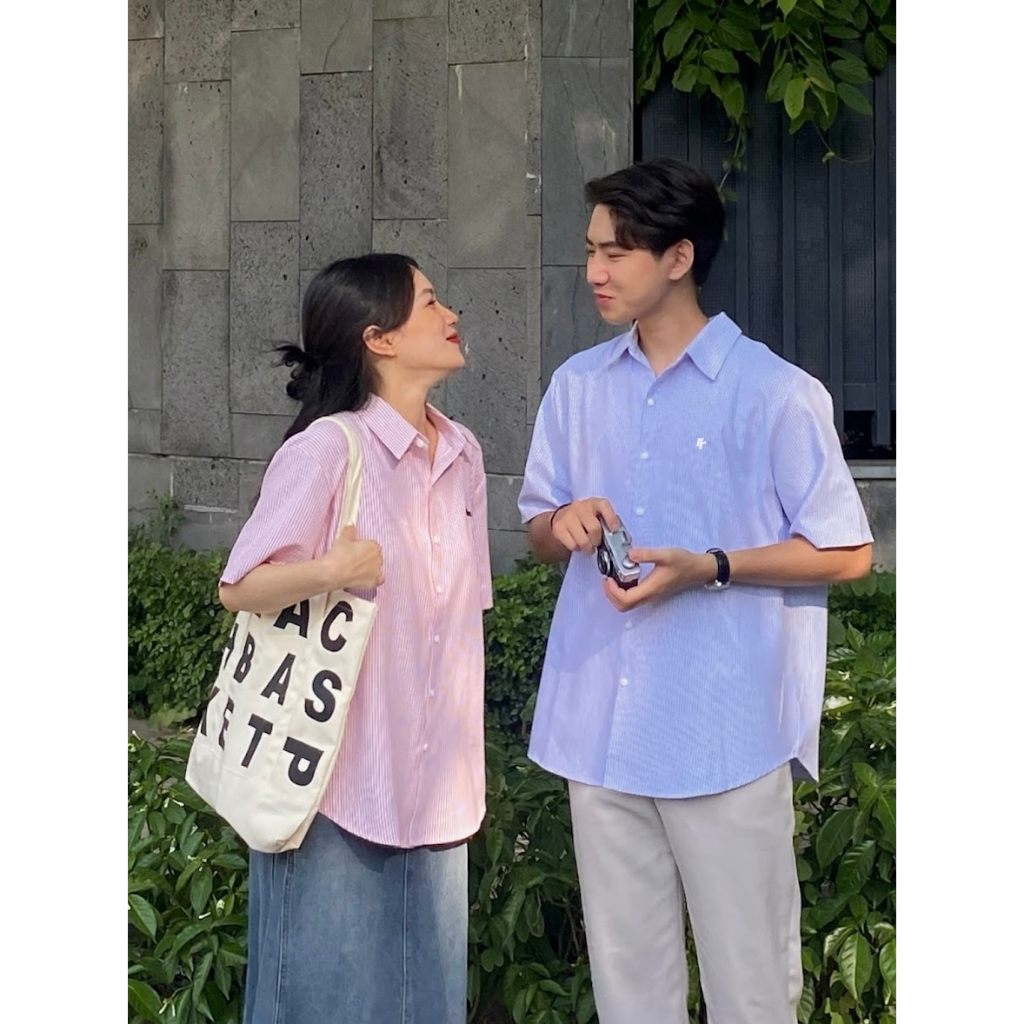 [NEW] Áo Sơ Mi Ngắn Tay Kẻ Sọc RTCLASSY Chất Liệu Oxford Form Regular Trẻ Trung