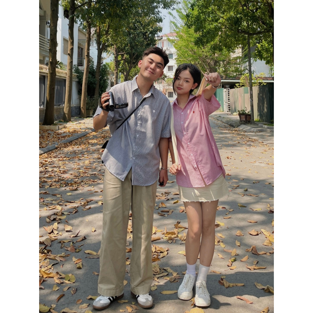 [NEW] Áo Sơ Mi Ngắn Tay Kẻ Sọc RTCLASSY Chất Liệu Oxford Form Regular Trẻ Trung