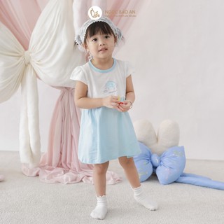 NBAN (6M-6Y) Đầm Tầng Bé Gái, Váy Dáng Xòe Chất Cotton Dễ Thương Mềm Mát Cho Bé Đi Chơi Chụp Hình