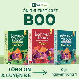 [COMBO NÂNG ĐIỂM KHỐI B00] Bộ 3 cuốn sách Đột phá tư duy kì thi tốt nghiệp THPT môn Toán, Hoá, Sinh