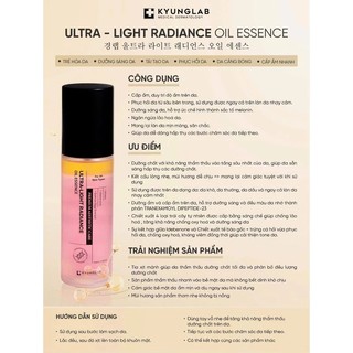 Xịt Khoáng KyungLab PDRN Therapy Mist Xịt Tinh Chất Kyunglab Ultra Light Radiance Oil Essence 100ml - Skinora Beauty