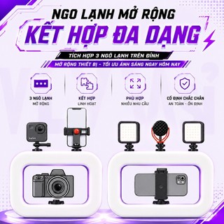 Đèn Led VUASI YM200 Trợ Sáng Vòng Cầm Tay Chụp Ảnh Livestream - 3 Chế Độ Sáng Tiện Lợi Tích Điện