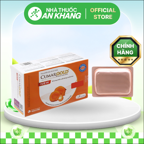 CumarGold New hỗ trợ giảm viêm loét dạ dày, tá tràng hộp 40 viên [Nhà Thuốc An Khang - Chính Hãng 100%]