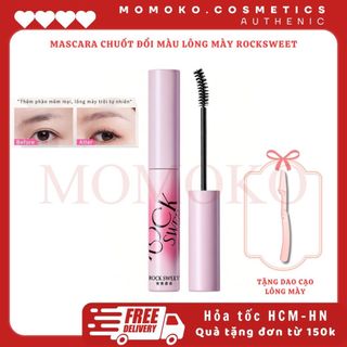 ROCKSWEET RS Mascara Lông Mày Nâu hồng nhạt – Chống nước, lâu trôi, nhanh khô, không lem Momoko