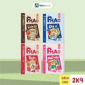 Bộ 4 cuốn P.H.A.O Toán, Ngữ văn, Lịch sử, Địa lí ôn luyện thi TN THPT, ĐGNL