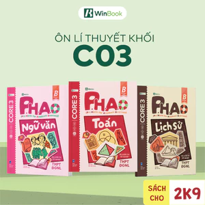 Bộ 3 cuốn P.H.A.O Toán, Ngữ văn, Lịch sử ôn luyện thi tốt nghiệp THPT, ĐGNL