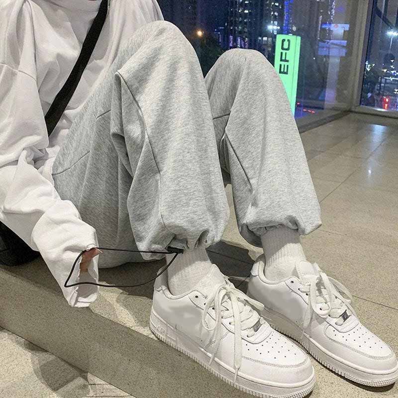 Quần nỉ nam nữ unisex thể thao vải trơn bigsize thu đông 3 màu ( QUẦN NỈ TRƠN BO ) - unisex