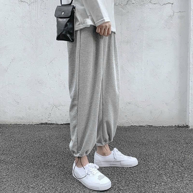 Quần nỉ nam nữ unisex thể thao vải trơn bigsize thu đông 3 màu ( QUẦN NỈ TRƠN BO ) - unisex
