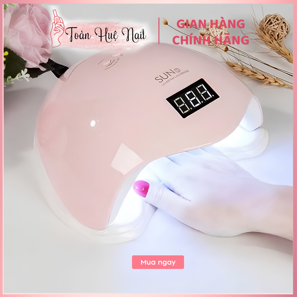 Máy hơ gel SUN 5 Plus UV/LED tem xanh 48W 24 bóng đèn hàng chính hãng, bảo hành 1 tháng