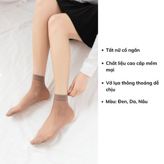 [QT] Tất vớ nữ cổ ngắn màu da thật chân, siêu mỏng thông thoáng mềm mịn đẹp và dễ thương LANIXA T9111