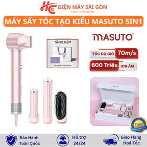 Máy Sấy Tóc Tạo Kiểu Masuto 5 in 1 AirStyler - Công suất 1300W - Công Nghệ Ion Giảm Hư Tổn Tóc