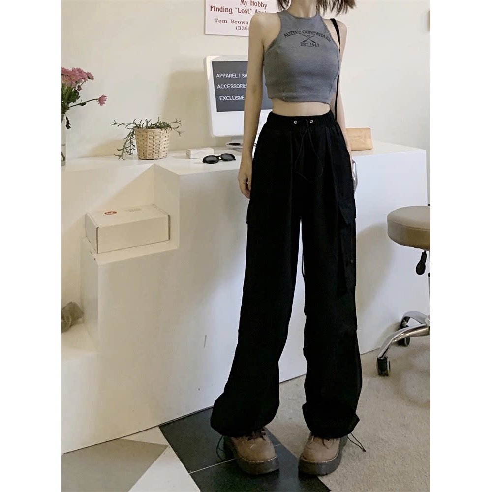 Quần Kaki baggy nam trắng đen 2 gối gấu ống suông rộng chất vải mềm cao cấp RG01 Ullzang hàn quốc