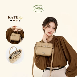 Túi Xách Da PU Nhỏ Gọn KATE Đi Tiệc Đi Chơi Đựng Vừa Điện Thoại Thanh Lịch | MI MIDORI