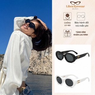 [ MUA 1 TẶNG 1 PHỤ KIỆN ] Kính Râm Gọng Tròn, Kính Râm Thời Trang Hàn Quốc Unisex, Tròng Đen Chống Nắng UV, Kính Lisa
