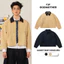 Áo Jacket Boxy GODMOTHER Áo Khoác Thu Đông Có Cổ Khoá Kéo Đen Kaki Có Túi Hàn Quốc