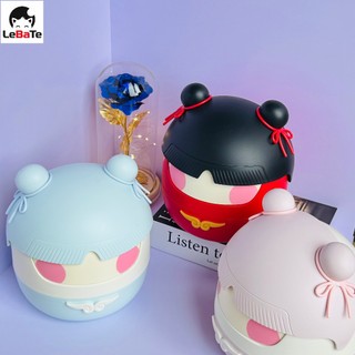 Thùng Rác Mini Để Bàn Nắp Lật Phong Cách Na Tra Cute - Đựng Rác Văn Phòng Bàn Học Ô Tô - LeBaTe