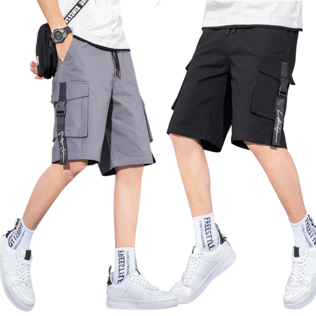 Quần Short Kaki Trơn Nam Trên Gối Phom Ôm Đứng Siêu Hách Dáng Đơn Giản 3 Size 40-80kg
