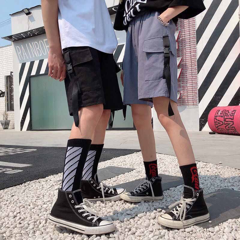 ❤️ RẺ ĐẸP ❤️ Quần short kaki nam nữ túi hộp thể thao tập gym chạy bộ đi biển 2 màu đen, trắng S1