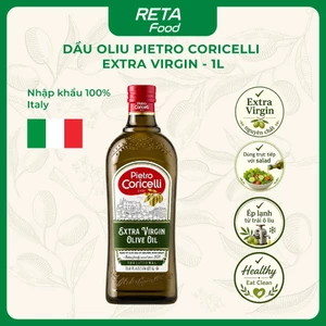 Dầu Oliu Extra Virgin Pietro Coricelli - Dầu Oliu ép lạnh nguyên chất 1L - Dầu Olive ăn trực tiếp, làm sốt nhập khẩu Ý