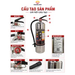 Bình Chữa Cháy Inox Dạng Bột Vinfire 4KG ABC Dập Lửa Hiệu Quả Tức Thì [CHÍNH HÃNG] — ảnh 6