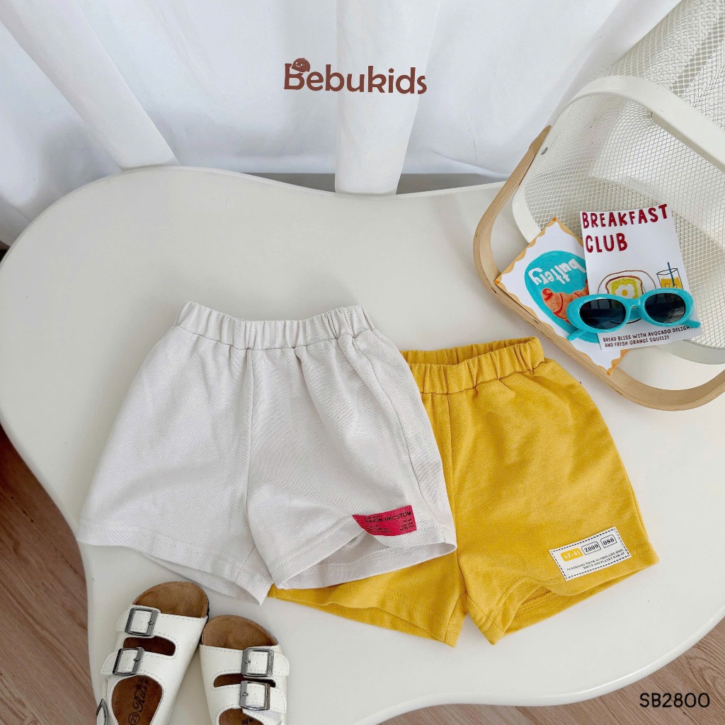 Set sát nách Bebukids hình in Gấu đồng hồ ngộ nghĩnh,thiết kế viền cổ chất liệu mát mẻ cho bé 8-21kg