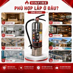 Bình Chữa Cháy Inox Dạng Bột Vinfire 4KG ABC Dập Lửa Hiệu Quả Tức Thì [CHÍNH HÃNG] — ảnh 4