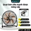 Quạt sàn công nghiệp kích thước lớn nâng cấp cao cấp EXYT, 8 cấp gió, dây dài 3m, dùng cho nhà & cửa hàng