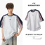 Áo Thun Cộc Tay Phối Kẻ Cổ Tròn GODMOTHER T-shirt Sporty Tay Raglan Phong Cách Thể Thao Basic Unisex Mùa Hè 2026