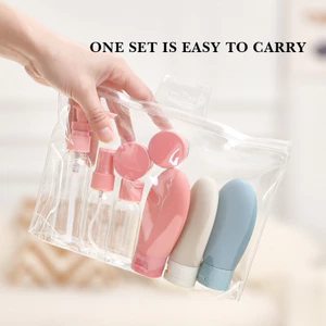 Bộ Chiết Mĩ Phẩm (11 Chi Tiết) Kèm Túi Zip Nhỏ Gọn Tiện Lợi Chống Rò Rỉ Khi Đi Du Lịch