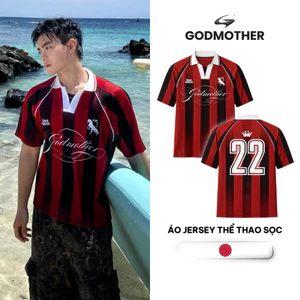 Áo Jersey Thể Thao Sọc GODMOTHER Áo Jersey Thoáng Mát Trẻ Trung Năng Động WORLDCUP 2026