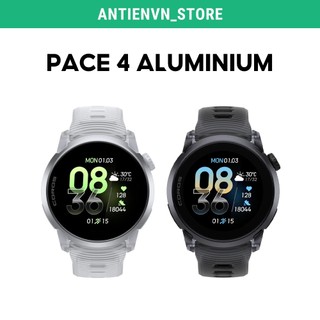 Đồng hồ GPS Thể Thao Coros Pace 4 Silicone - Crystal Black, Cloud White | Phiên Bản Aluminum