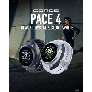 Đồng hồ GPS Thể Thao Coros Pace 4 Silicone - Crystal Black, Cloud White | Phiên Bản Aluminum