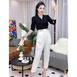 uần baggy phá cách nhưng vẫn ko mất đi vẻ thanh lịch của quần âu SSL