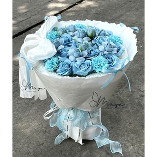 Bó hoa hồng tỷ muội sáp thơm mix hồng nơ lụa, đa dạng quà tặng sang trọng, đáng yêu, ngọt ngào,quà sinh nhật, lễ,...