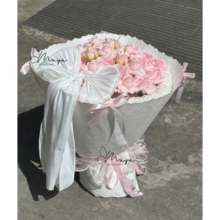 Bó hoa hồng tỷ muội sáp thơm mix hồng nơ lụa, đa dạng quà tặng sang trọng, đáng yêu, ngọt ngào,quà sinh nhật, lễ,...