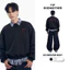 Áo Sweater Boxy Nỉ 2 Da Cổ Tròn Unisex GODMOTHER 2025