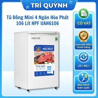 Tủ Đông Mini Đứng Hòa Phát 106 Lít HPF UAH6106 Bốn Ngăn Tiết Kiệm Điện Bảo Hành Toàn Quốc Tại Nhà