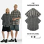 Áo Sơ Mi Flannel GODMOTHER Áo Sơ Mi Classic Cộc Tay Cổ Bẻ Form Rộng Nam Nữ Unisex