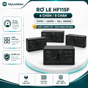 Relay Rơ le HF115F 5V 12V 24V 8 chân 16A/250V 024-1ZS3 / 012-1ZS3 / 005-1ZS3 chất lượng tốt